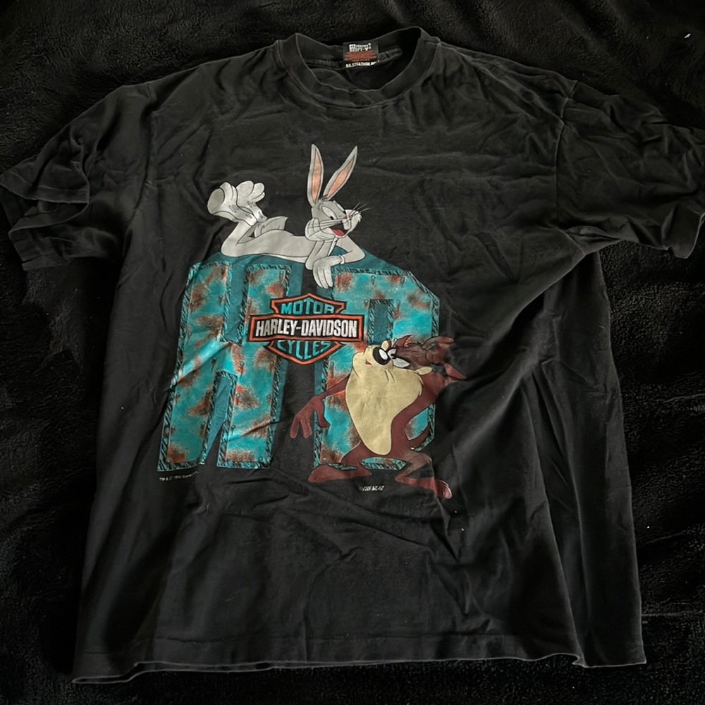 vintage harley davidson bugs bunny t shirt